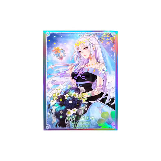 50 PCS Teardrop the Rikka Queen Holographic Card Sleeves