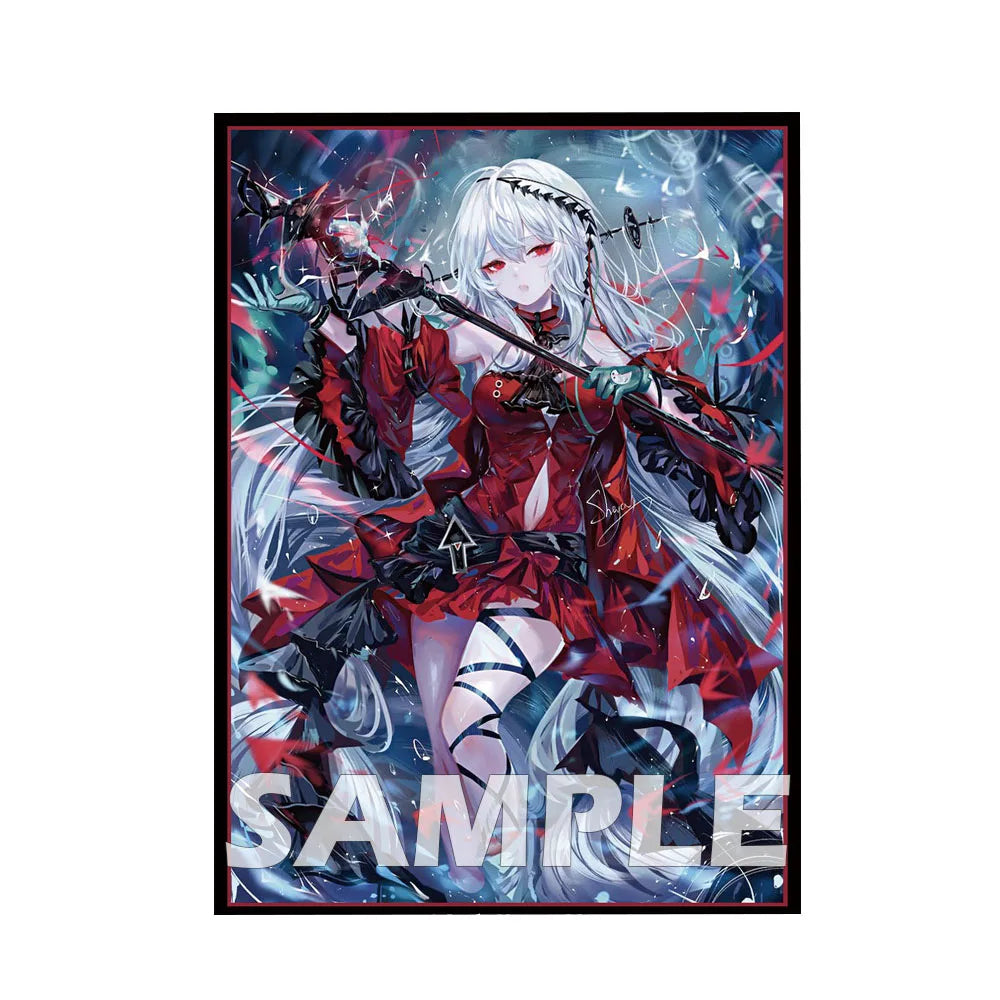 60PCS 67×92mm Silver Bottom Anime Card Sleeves Cartoon Character Printing Deck Protector for MGT/PTCG Game Cards Excellent Gift