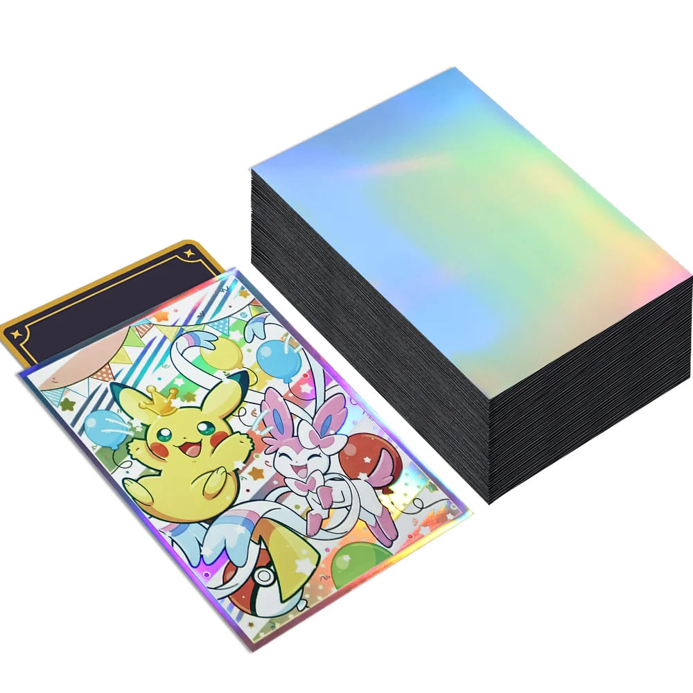60PCS 67x92mm Pikacu Anime Card Sleeves Trading Card Protector TCG Deck Sleeves for PTCG MTG  Collectible Board Game Cards