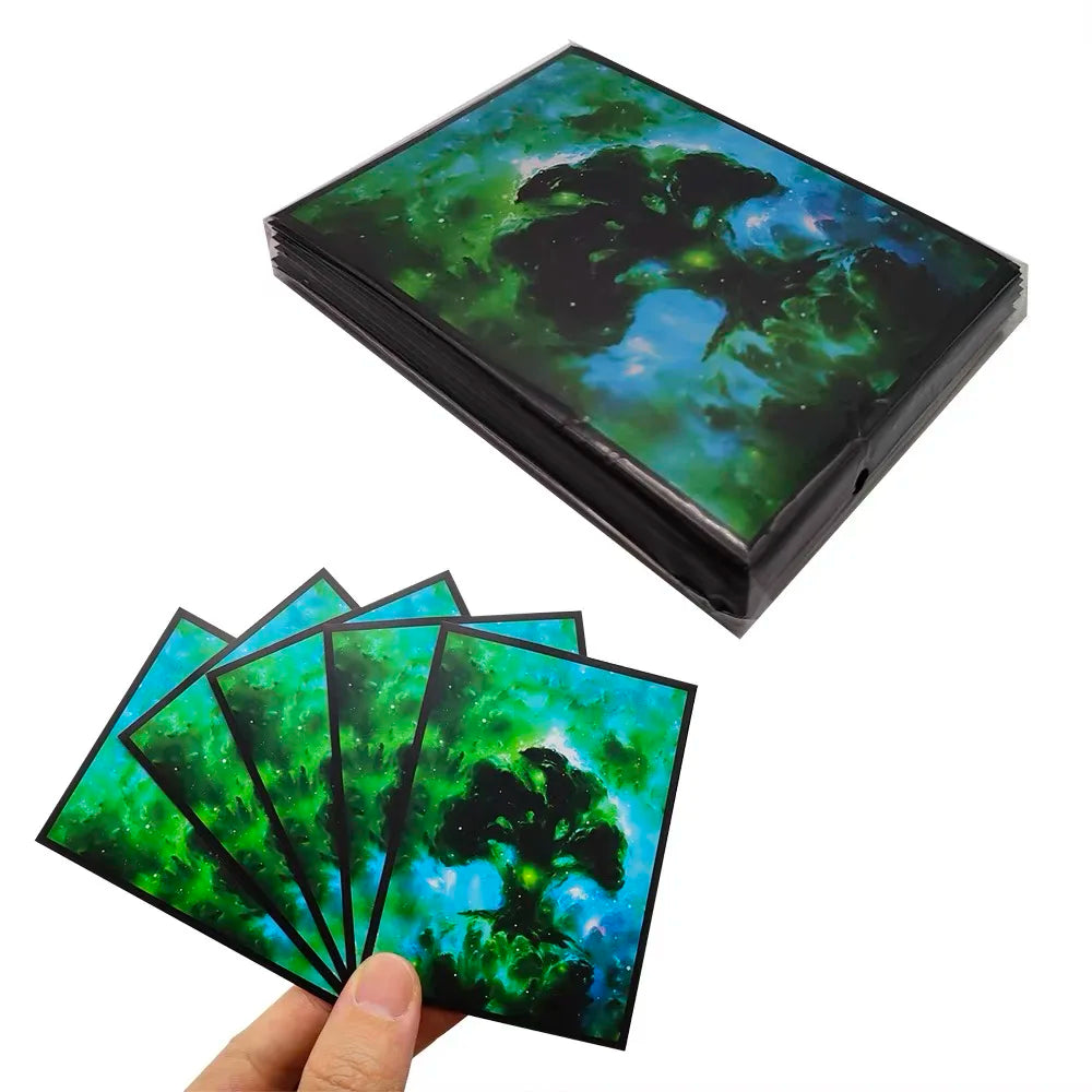 60 PCS 66x91mm Board Game Matte Art Card Sleeves TCG Card Cover Print Trading Card Sleeves for PKM/PTCG/MTG Card Games