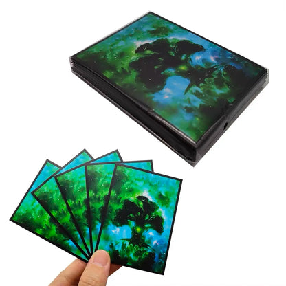 60 PCS 66x91mm Board Game Matte Art Card Sleeves TCG Card Cover Print Trading Card Sleeves for PKM/PTCG/MTG Card Games
