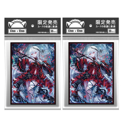 60PCS 67×92mm Silver Bottom Anime Card Sleeves Cartoon Character Printing Deck Protector for MGT/PTCG Game Cards Excellent Gift