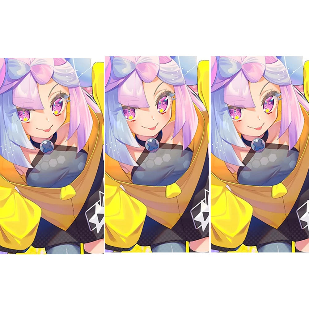 50PCS 66*91mm Anime Card Sleeves for PTCG/MGT/ Sports Card Trading Card Protector Holographic Cute Game Card Sleeves