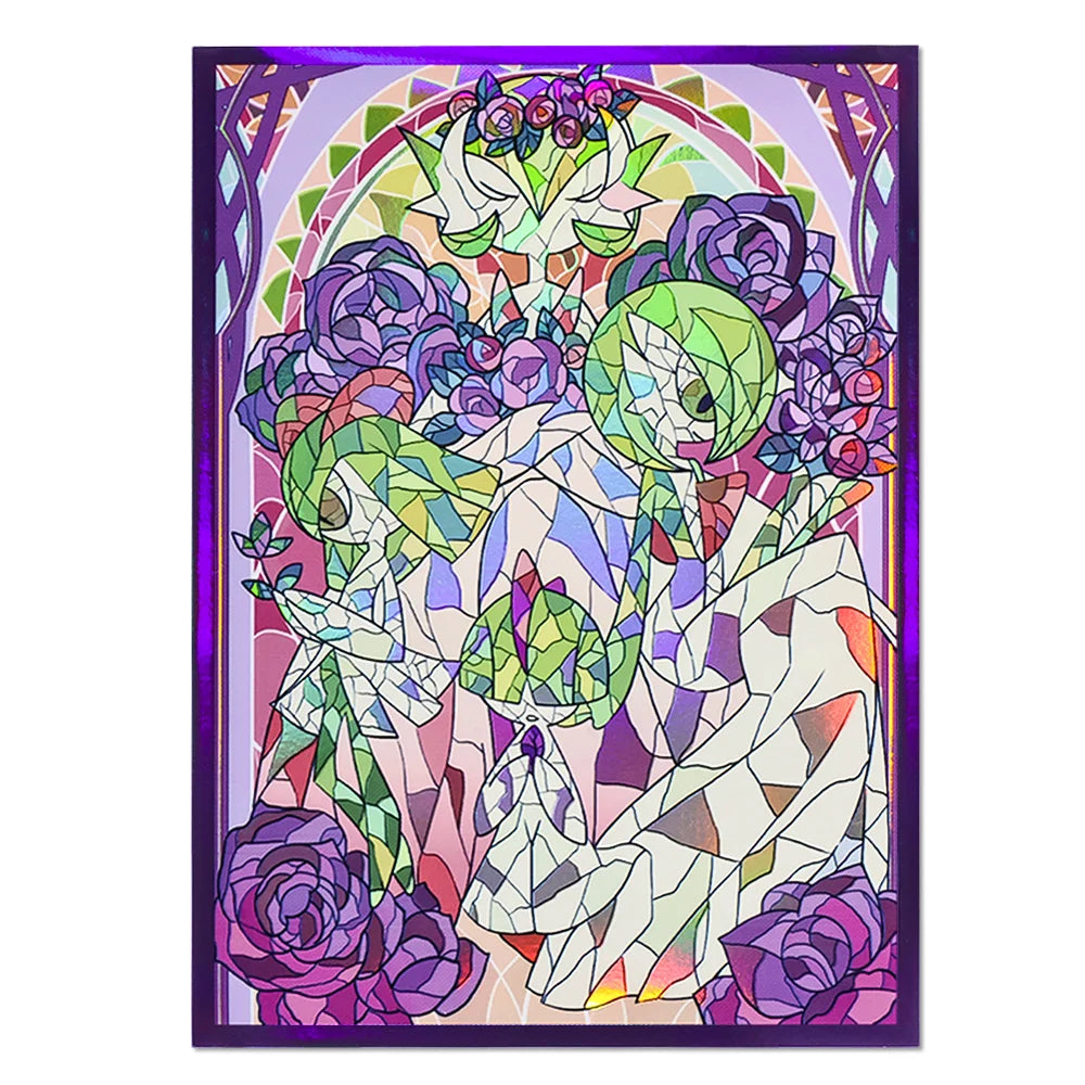 60PCS-120PCS 66×91mm Holographic Anime Card Sleeves for MGT Top Loading Board Game Inner Card Protector Compatible with TCG/PTCG