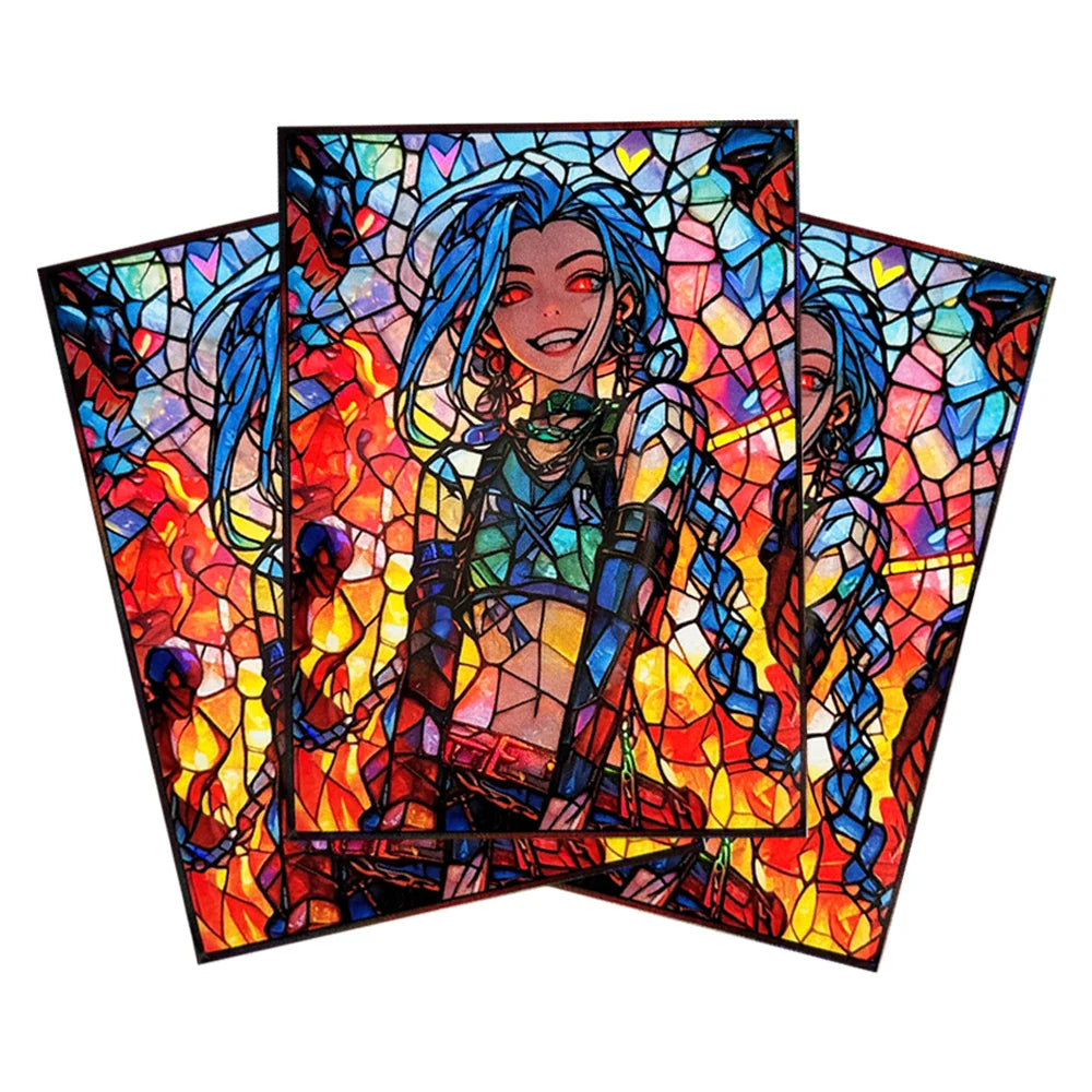 50PCS 66X91mm Standard Size Cartoon Anime Card Sleeves Board Game Trading Card Protector for MGT/PKM/PTCG