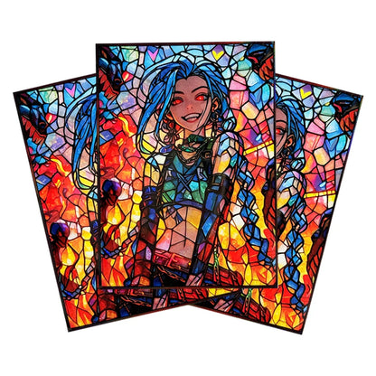 50PCS 66X91mm Standard Size Cartoon Anime Card Sleeves Board Game Trading Card Protector for MGT/PKM/PTCG