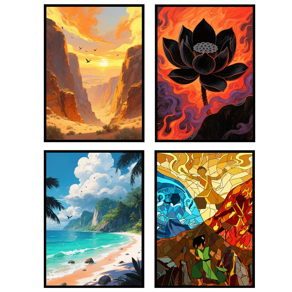 60PCS 66X91mm 4 Styles Standard Size Printing Anime Card Sleeves for MGT Board Game Trading Card The Best Gift for Collector