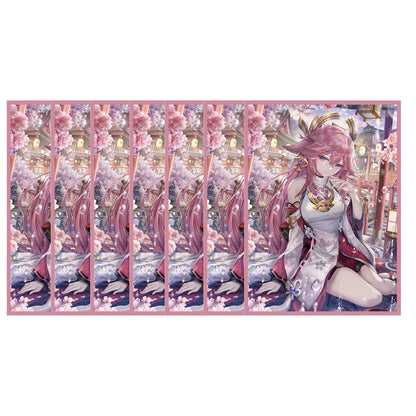60PCS 67x92mm Laser Anime Card Sleeves Board Game Cards Protector PTCG Cards Shield Card Cover for TCG/PKM/MGT Trading Cards