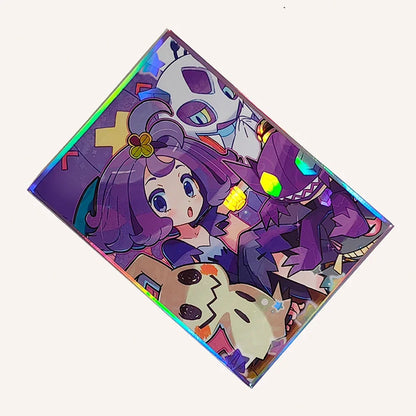60PCS 67X92mm Asailuola Anime Card Sleeves for MTG/PKM Trading Card Protector Board Game Card Protector Photocard Sleeves