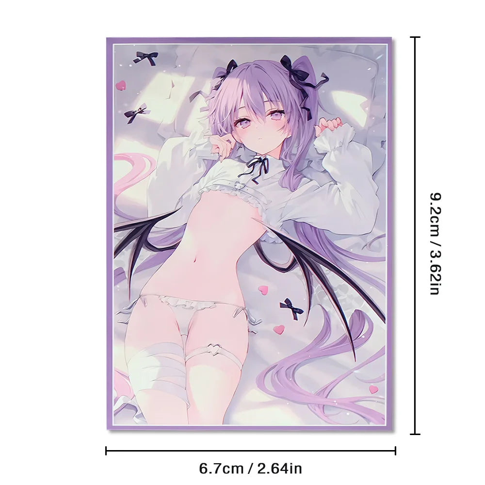 60 PCS 67X92mm Practical Art Anime Card Sleeves for MTG/PKM Top Loading Board Game Card Holder Game Trading Card Protector