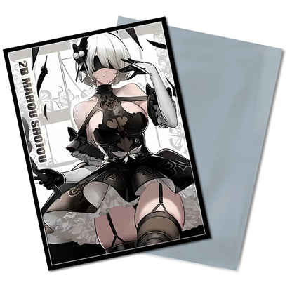 60 PCS Art Anime Card Sleeves for MTG, 67×92mm Top Loading Board Game Inner Card Protector for TCG/PTCG/PKM(Hito Kawashima)