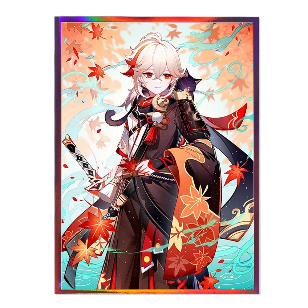 60PCS 67x92mm Standard Size TCG Card Sleeve Protector Anime Card Sleeves Board Game Cards Protector PTCG Cards Shield