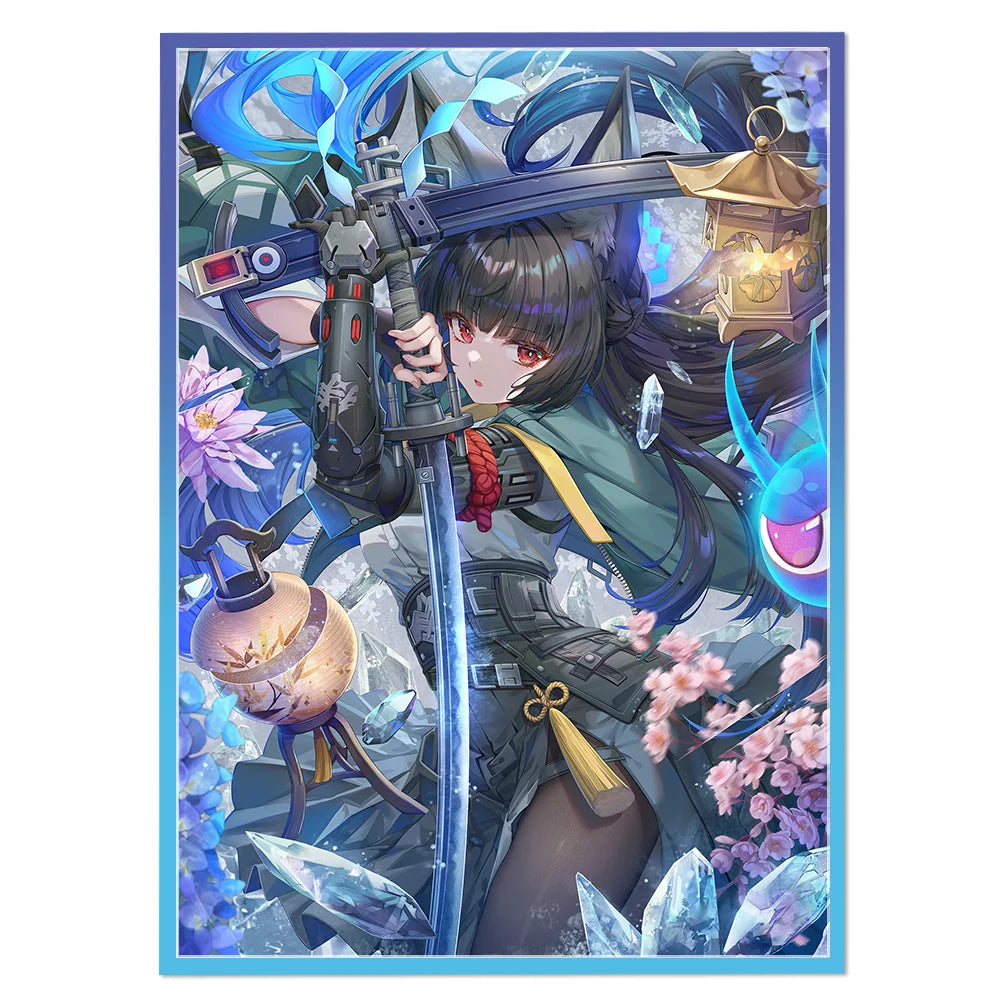 67x92mm Cartoon Card Protective Sleeves Holographic Trading Card Sleeves Board Game Card protector for MGT Card Games