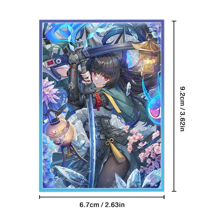 67x92mm Cartoon Card Protective Sleeves Holographic Trading Card Sleeves Board Game Card protector for MGT Card Games