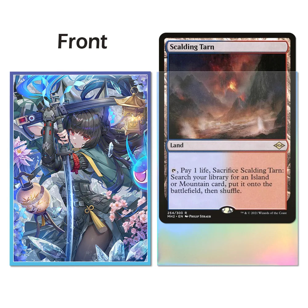 67x92mm Cartoon Card Protective Sleeves Holographic Trading Card Sleeves Board Game Card protector for MGT Card Games
