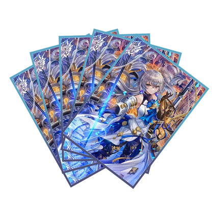 60PCS 67×92mm Standard Size Holographic Anime Card Sleeves for MGT Card Case Card Protector Compatible with TCG/PTCG/PKM