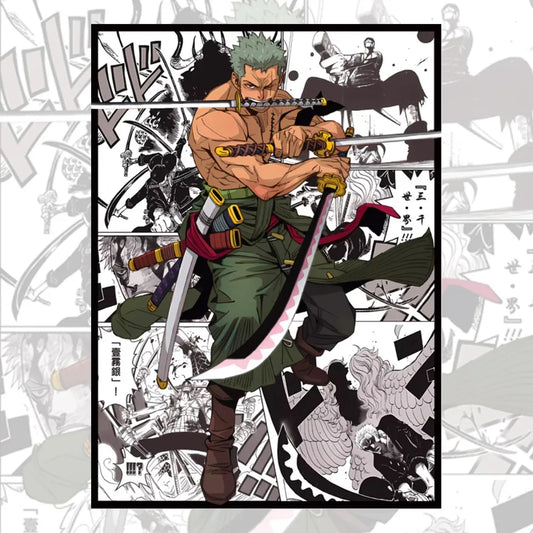 60PCS 66x91mm One Piece Anime Card Sleeves Illustration Outer Protector Shield Card Cover for  PTCG/TCG Board Games Trading Card