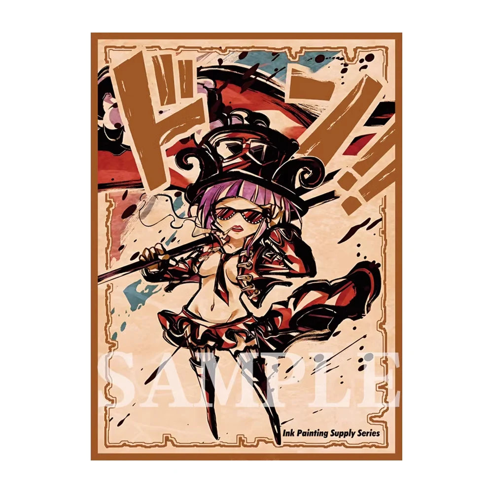 60pcs 67x92mm 5 Styles of Laser Holographic Anime Trading Card Sleeves Board Game Card Sleeves for MTG/PTCG Card Games