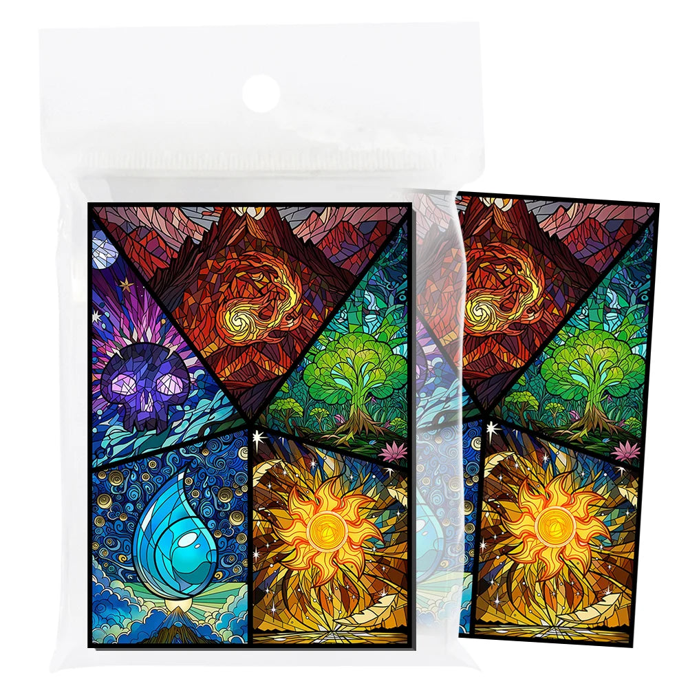 60pcs 66x91mm Multiple Styles Cool Anime Card Sleeves, Perfect for PTCG/Trading Cards, Board Game /Collection Cards Protector