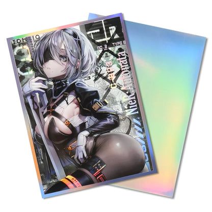 60PCS 67x92mm Holographic Laser High Quality Anime Card Sleeves for MGT Trading Card Protector Card Cover for PTCG Game Cards