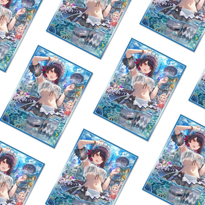 60 PCS 67X92mm Standard Size foil Cartoon Anime Art Board Game Card Sleeves for PTCG/MGT/TCG Game Trading Card