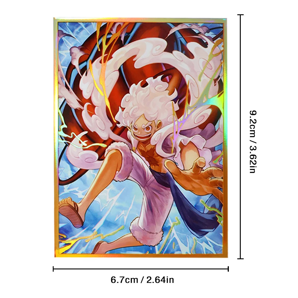 67x92mm Holographic Art Anime Card Sleeves Board Game Trading Card Protector for PTCG/MTG/PKM Game Cards 60PCS