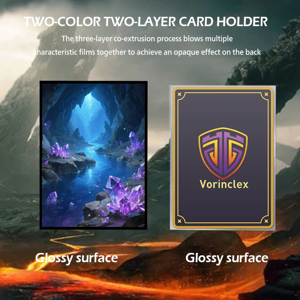 60PCS Anime Card Sleeves for PTCG / Trading Card PKM Protector 66x91mm Collect Game Card Protector Card Collection Best Gift