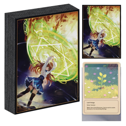60PCS 67x92mm Glossy Surface Anime Card Sleeves for MGT Card Top Loading Board Game Inner Card Protector for TCG/PTCG Cards