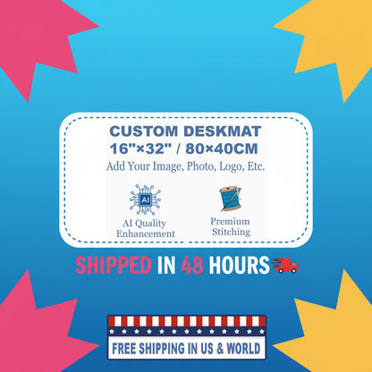 Custom Size Mousepad Deskmat 16"×32" / 80×40CM