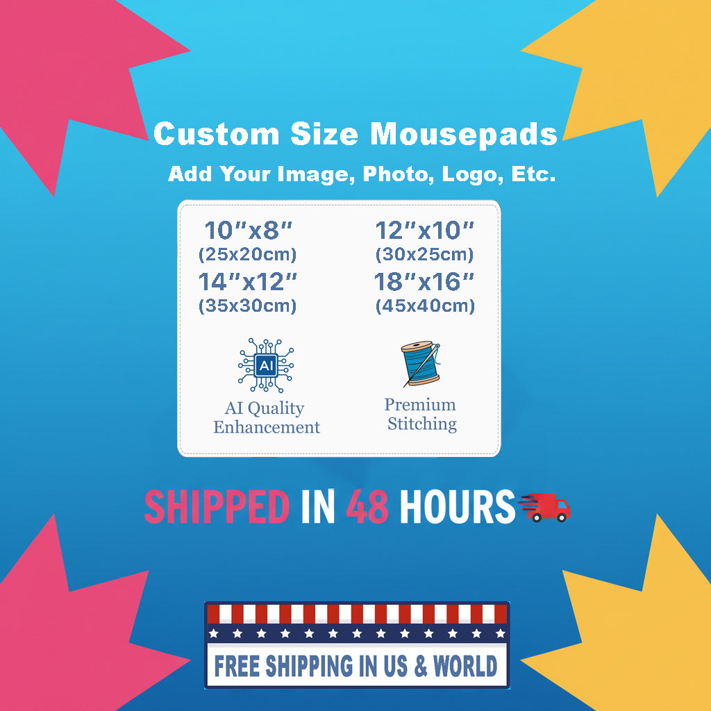 Custom Size Mousepads Multiple Sizes
