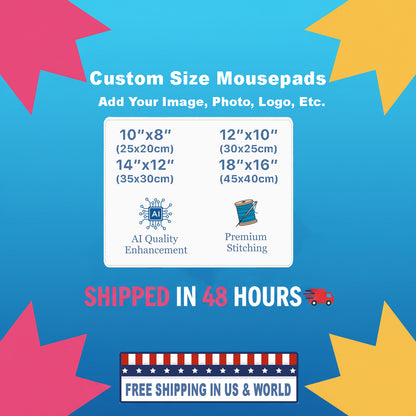 Custom Size Mousepads Multiple Sizes