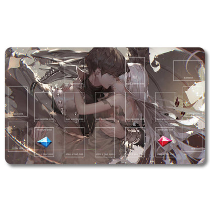 YUGIOH Peripheral - 379653- Yugioh Playmat Size 23.6X13.7in Play mats Compatible for TCG OCG CCG Trading Card Game