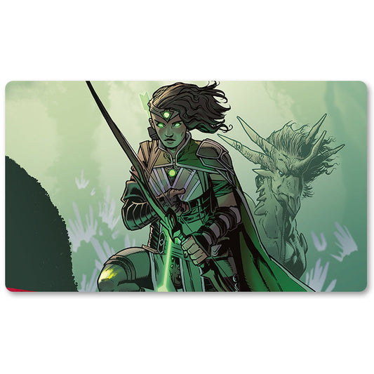 Board Game Peripheral- VIVIEN, MONSTERS' ADVOCATE -MTG Playmat Size 23.6X13.7in Play mats Compatible for TCG RPG CCG Trading Card Game