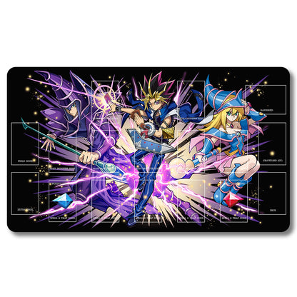 Board Game Peripheral - 709653- Yugioh Playmat Size 23.6X13.7in Play mats Compatible for TCG OCG CCG Trading Card Game