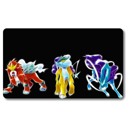 Board Game Peripheral - 233844- Pokemon Playmat Size 23.6X13.7in Play mats Compatible for TCG MTG RPG CCG Trading Card Game