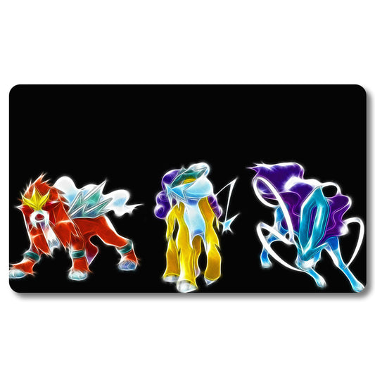 Board Game Peripheral - 233844- Pokemon Playmat Size 23.6X13.7in Play mats Compatible for TCG MTG RPG CCG Trading Card Game