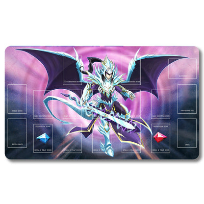 YUGIOH Peripheral - 68656- Yugioh Playmat Size 23.6X13.7in Play mats Compatible for TCG OCG CCG Trading Card Game