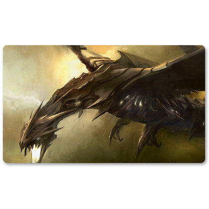Board Game Peripheral- Steel Hellkite -MTG Playmat Size 23.6X13.7in Play mats Compatible for TCG RPG CCG Trading Card Game