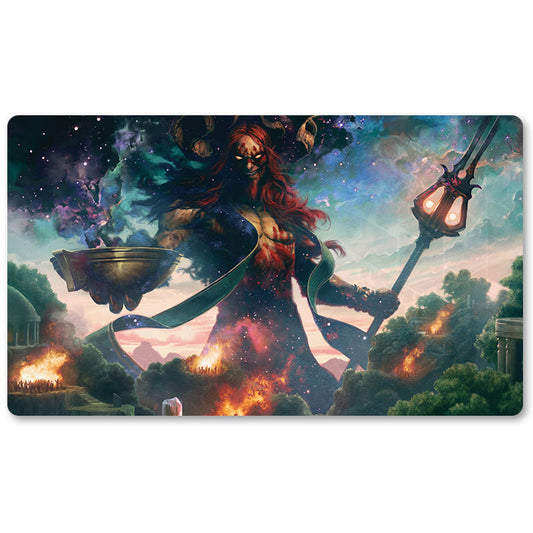 Magic The Gathering Peripheral- Xenagos God Of Revel -MTG Playmat Size 23.6X13.7in Play mats Compatible for TCG RPG CCG Trading Card Game