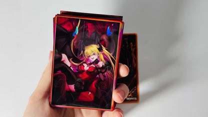 50PCS Anime Card Sleeves 63x90mm Shining Game Cards Lacrima the Scarlet Sorrow Card Sleeves YGO Collectible