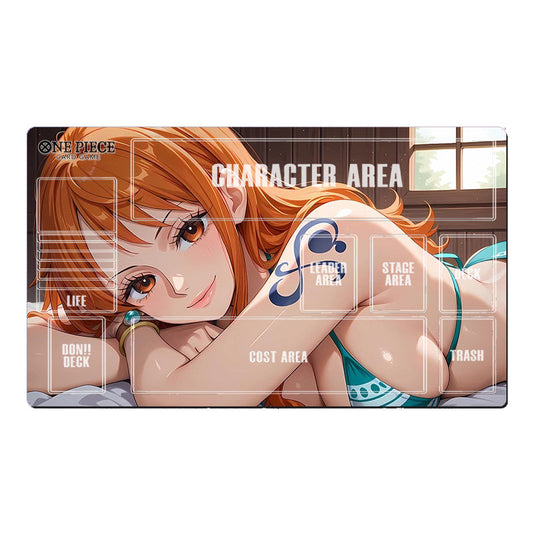 Nami One Piece Table Playmat OPCG TCG CCG Pad Trading Card Game Mat Mousepad