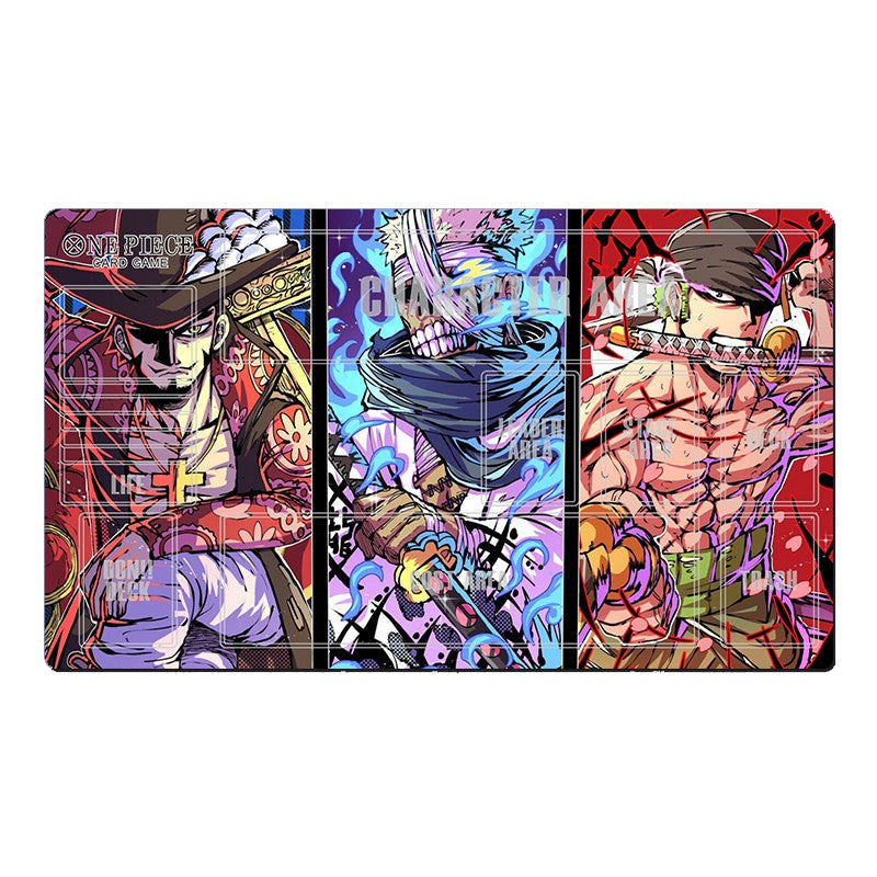 Dracule Mihawk Zoro One Piece Table Playmat OPCG TCG CCG Pad Trading Card Game Mat