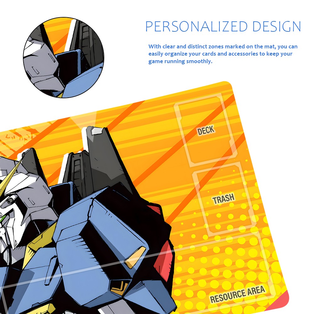 Gundam Playmat Suitable for GCG , includes Storage Bag, 24 x 14 inches (570700)