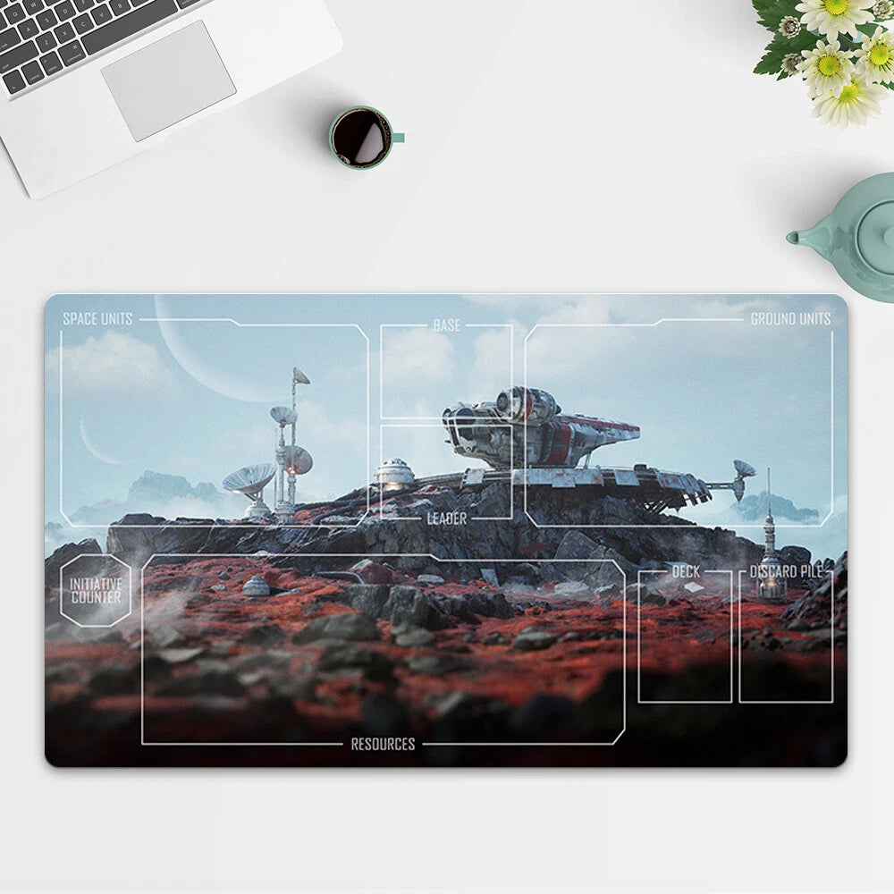 Playmat Millennium Falcon TCG Starwars : Unlimited Trading Card Game Mat FreeBag