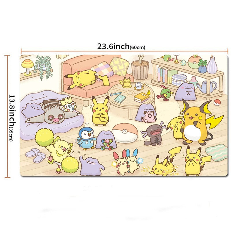 Board Game Pokemon Table Playmat TCG CCG Mat Gaming Play Pad Mousepad Free Bag