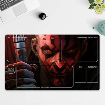 Playmat Darth Maul TCG Starwars : Unlimited Trading Card Game Play Mat Free Bag
