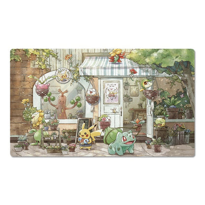 Grassy Gardening Board Game Pokemon Playmat Card Play Mat TCG CCG Pad Mousepad