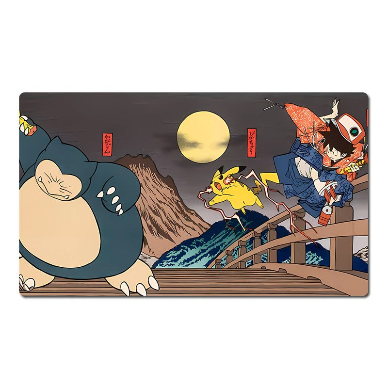 Snorlax Pikachu Board Game Pokemon Playmat TCG CCG Card Game Play Mat Mousepad