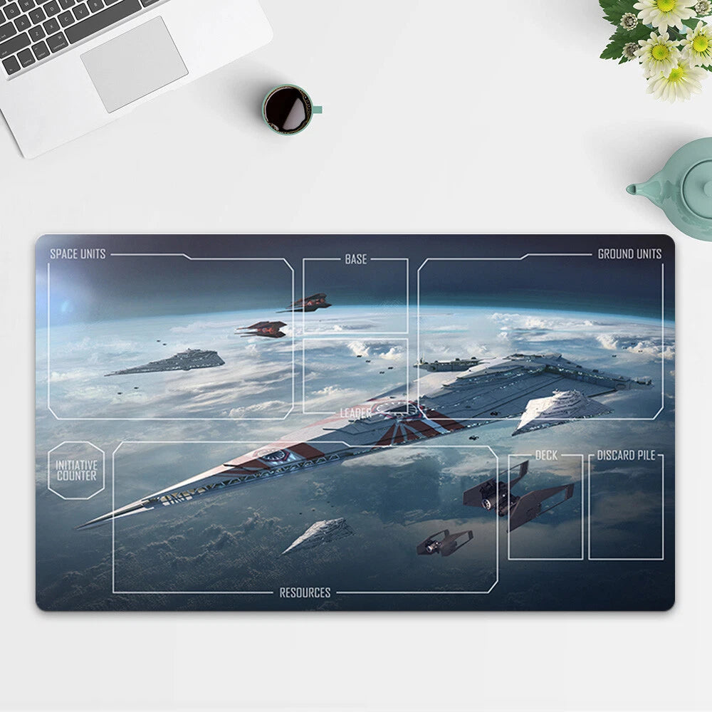 Playmat Starship TCG Starwars : Unlimited Trading Card Game Play Mat Free Bag
