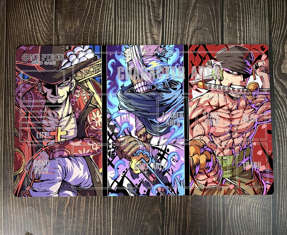 Dracule Mihawk Zoro One Piece Duel Playmat OPCG TCG CCG Trading Card Game DeskMat Mousepad